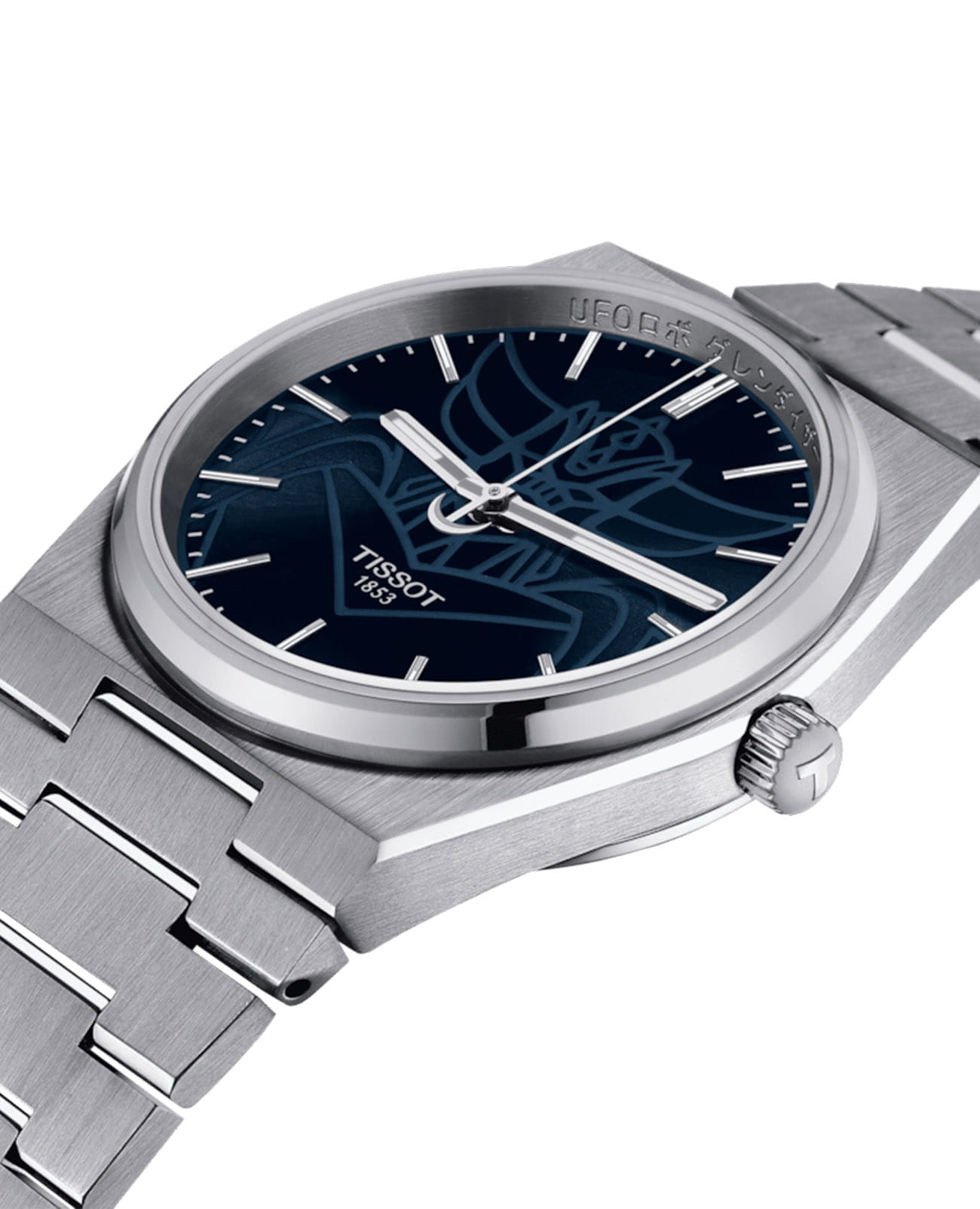 Tissot Tissot PRX UFO Robot Grendizer T137.407.11.041.02 , наручные мужские часы фото под углом